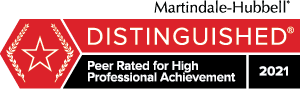 Logo for Peer Rated Reviews Distinguished Honors 2021